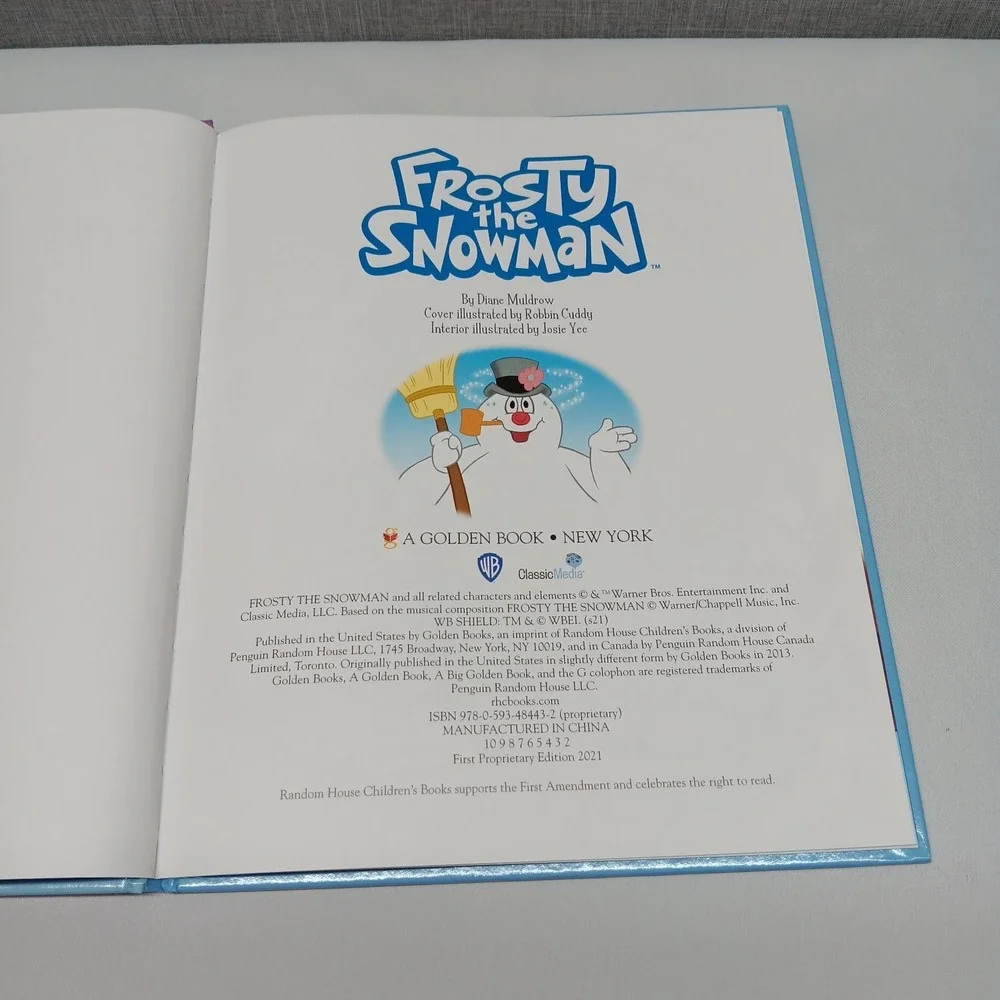 Frosty the Snowman Big Golden Book‎ 2021 First Edition Hardcover Christmas